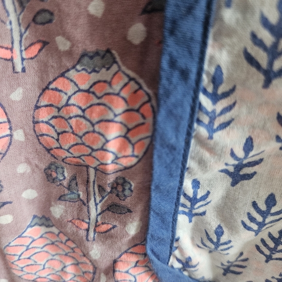 SZ Blockprints colorful printed top with beautiful tassels - Picture 2 of 5